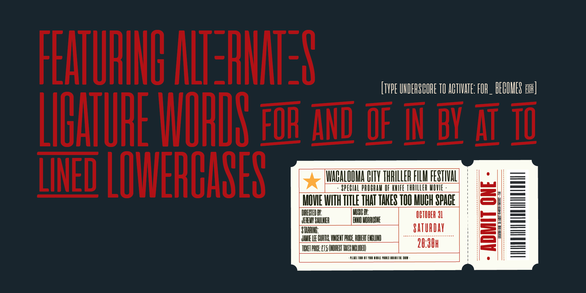 Cinematografica features